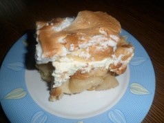 Tvarohovo-hrušková žemľovka